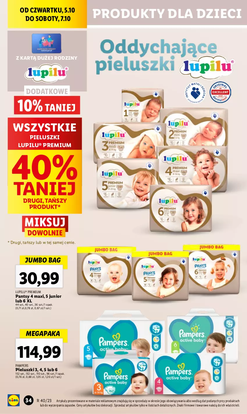 Gazetka promocyjna Lidl - GAZETKA - ważna 05.10 do 07.10.2023 - strona 46 - produkty: Chleb, Dzieci, O Bag, Pampers, Ser