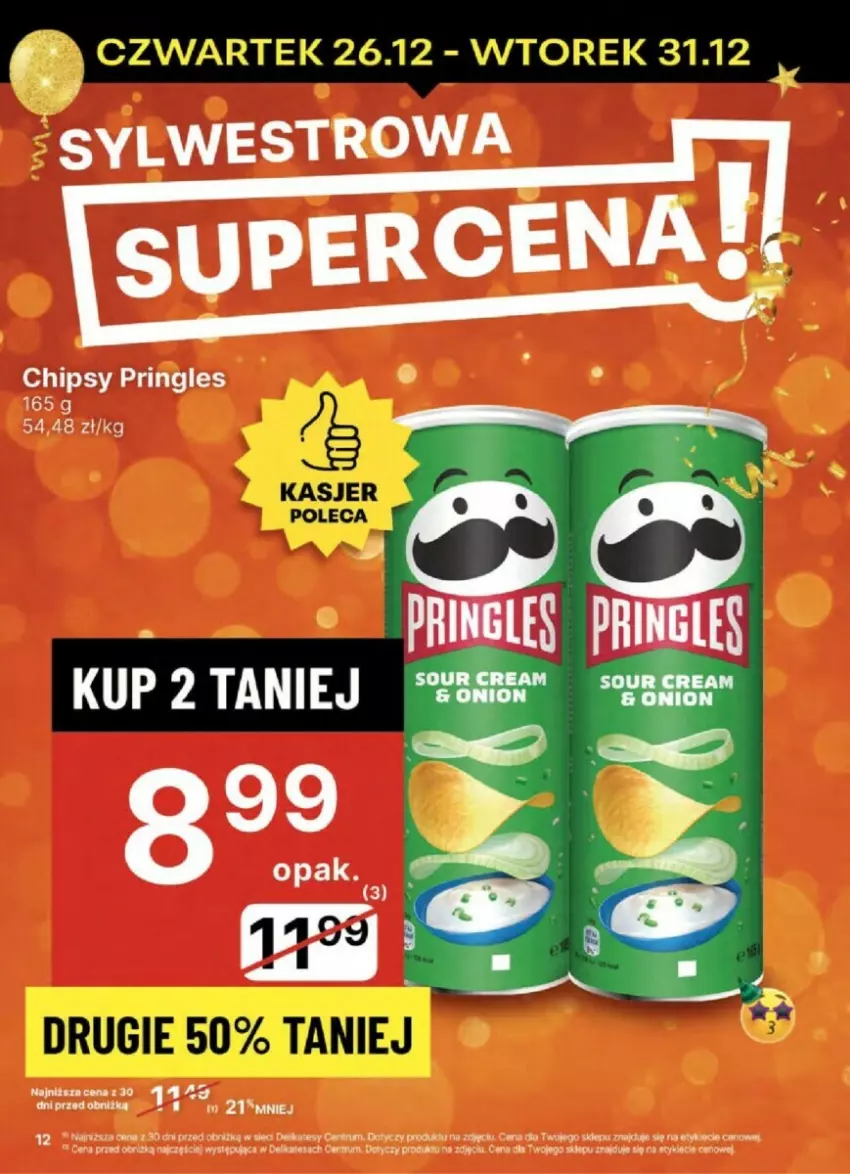 Gazetka promocyjna Delikatesy Centrum - ważna 26.12 do 31.12.2024 - strona 4 - produkty: Chipsy, Pringles, Rum