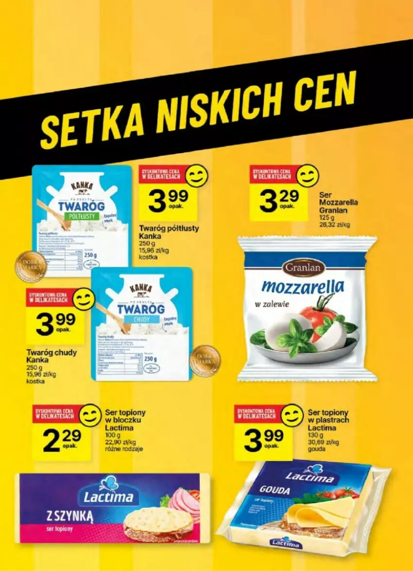 Gazetka promocyjna Delikatesy Centrum - ważna 26.12 do 31.12.2024 - strona 43 - produkty: Gouda, Gra, Mozzarella, Ser, Ser topiony, Top, Twaróg, Twaróg chudy, Twaróg półtłusty