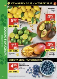 Gazetka promocyjna Delikatesy Centrum - Gazetka - ważna od 31.12 do 31.12.2024 - strona 6 - produkty: Warzywa, Warzywa i owoce, Limonka, Owoce