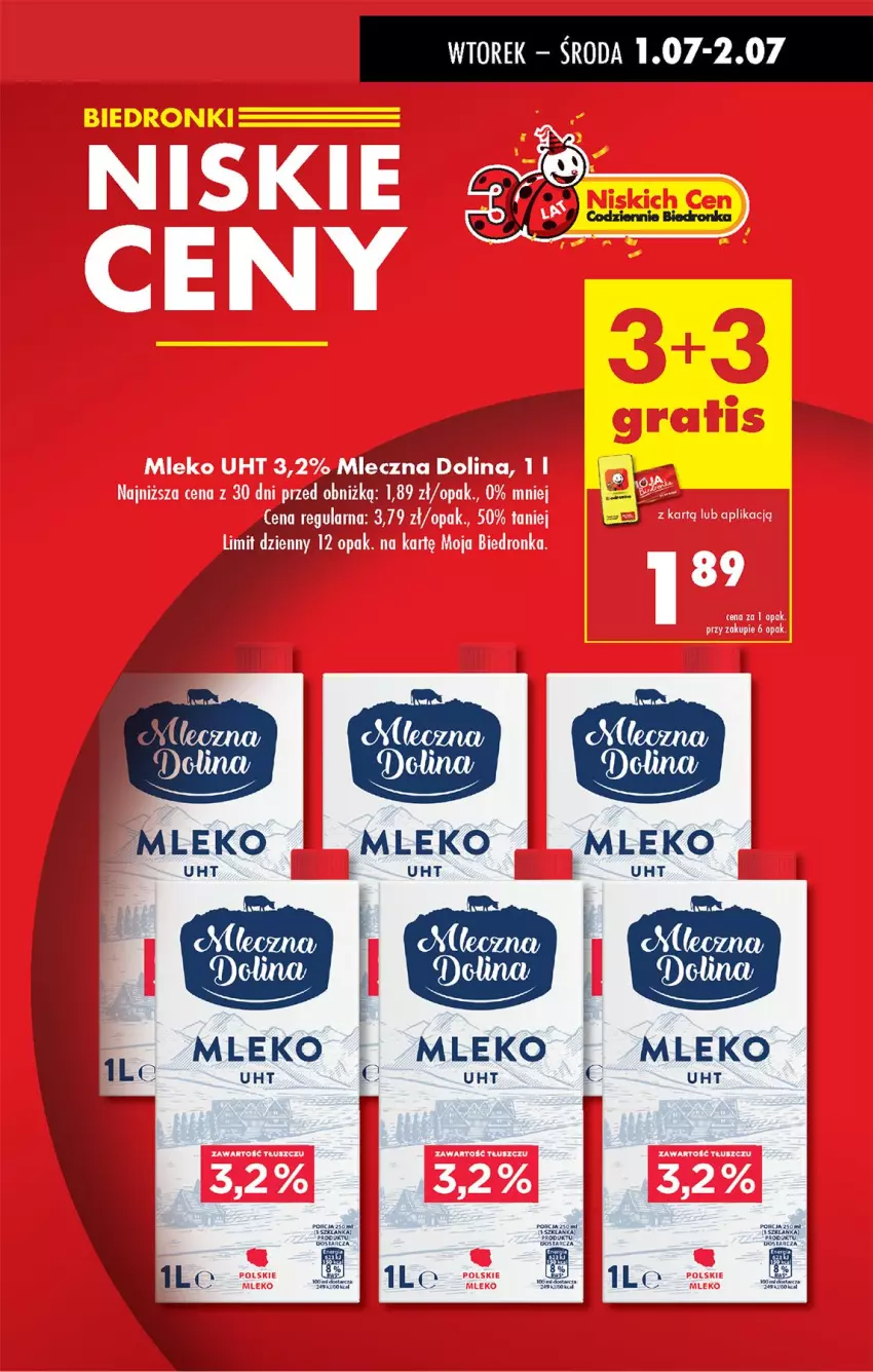 Gazetka promocyjna Biedronka - Od Poniedziałku - ważna 30.06 do 05.07.2025 - strona 11 - produkty: Dior, Mleko, Por, Szklanka