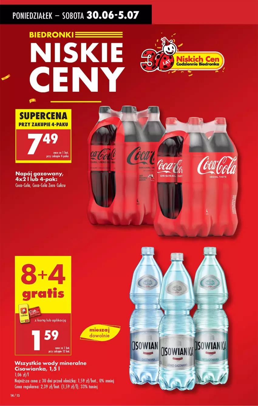 Gazetka promocyjna Biedronka - Od Poniedziałku - ważna 30.06 do 05.07.2025 - strona 16 - produkty: Cisowianka