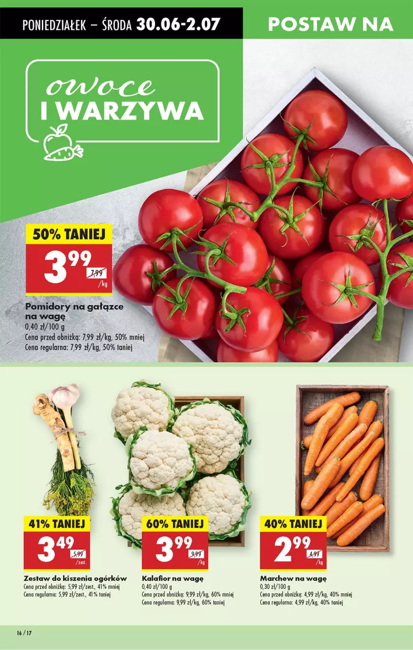 Gazetka promocyjna Biedronka - Od Poniedziałku - ważna 30.06 do 05.07.2025 - strona 20 - produkty: Kalafior, Warzywa