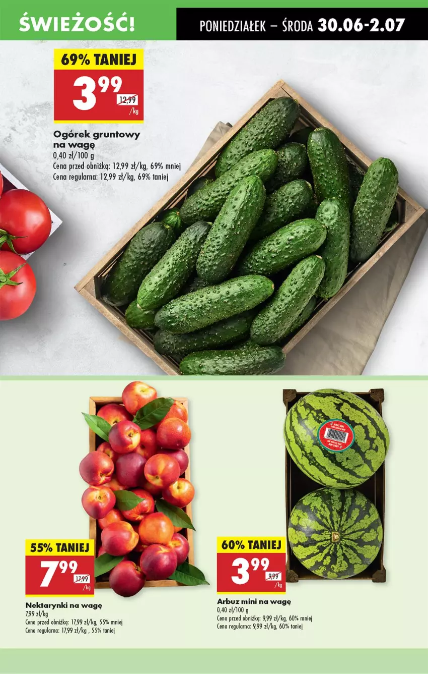 Gazetka promocyjna Biedronka - Od Poniedziałku - ważna 30.06 do 05.07.2025 - strona 21 - produkty: Arbuz, Grunt, Nektar, Ogórek