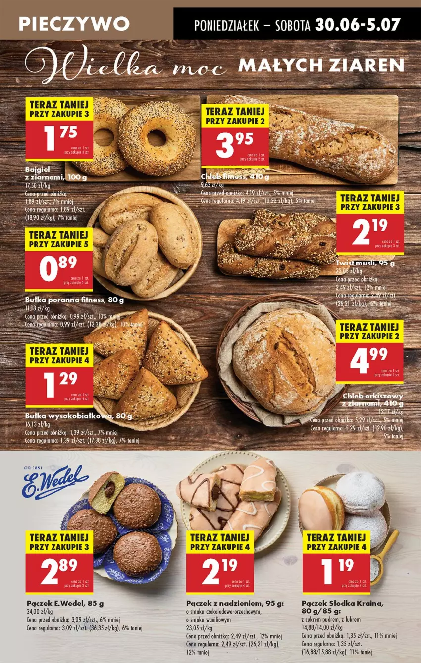 Gazetka promocyjna Biedronka - Od Poniedziałku - ważna 30.06 do 05.07.2025 - strona 39 - produkty: Bułka, Fa, LG, Olej, Pączek, Piec, Pieczywo, Sok
