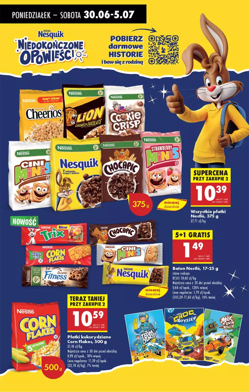 Gazetka promocyjna Biedronka - Od Poniedziałku - ważna 30.06 do 05.07.2025 - strona 56 - produkty: Baton, Corn flakes