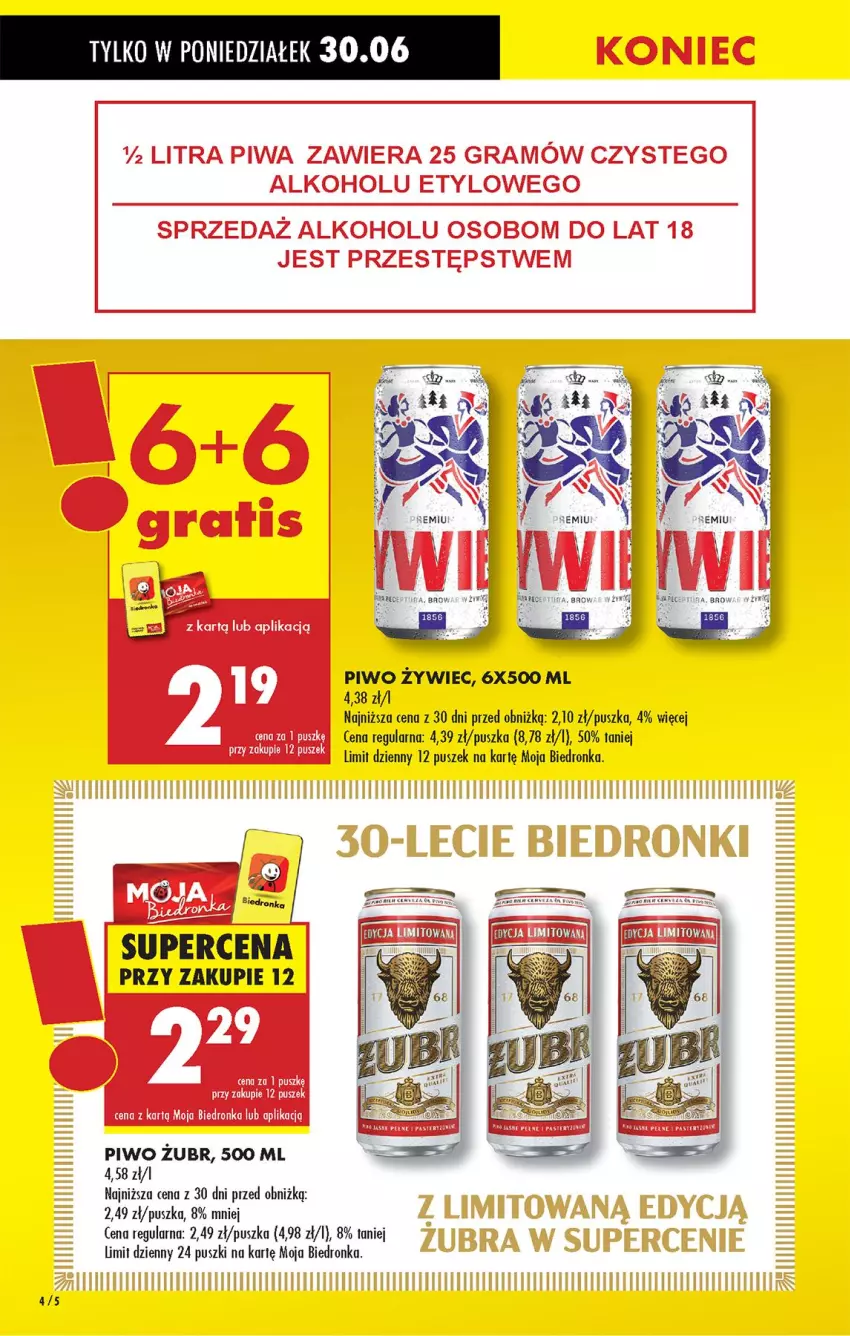 Gazetka promocyjna Biedronka - Od Poniedziałku - ważna 30.06 do 05.07.2025 - strona 6 - produkty: Gra, Piwa, Piwo