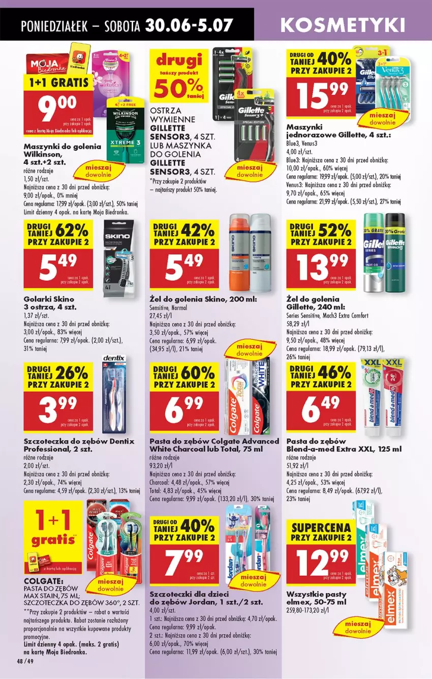 Gazetka promocyjna Biedronka - Od Poniedziałku - ważna 30.06 do 05.07.2025 - strona 64 - produkty: Blend-a-Med, Colgate, Dzieci, Elmex, Gillette, Gra, LG, Mach3, Maszynka, Maszynka do golenia, Pasta do zębów, Por, Ser, Szczoteczka, Szczoteczka do zębów, Szynka, Venus