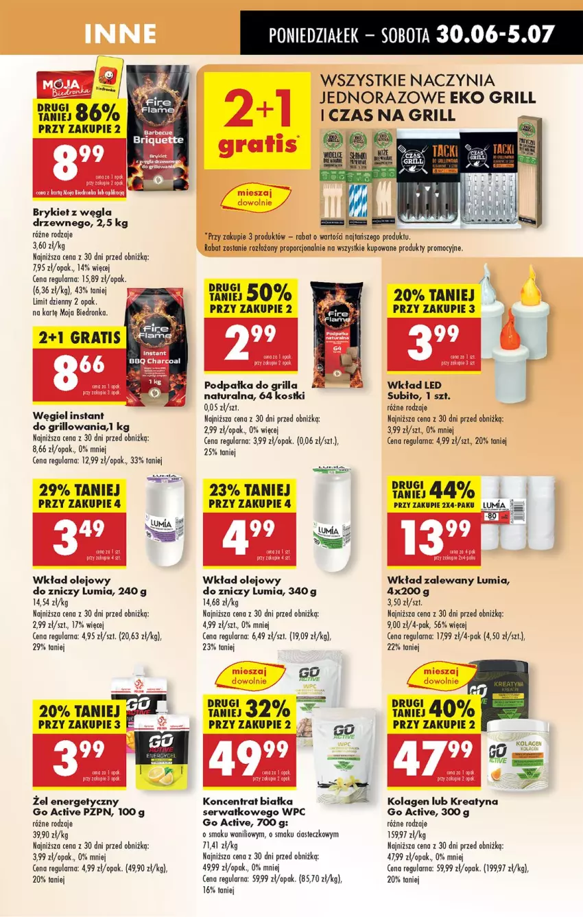 Gazetka promocyjna Biedronka - Od Poniedziałku - ważna 30.06 do 05.07.2025 - strona 71 - produkty: Gra, Grill, Kolagen, Olej, Por, Ser, Wkład olejowy, Znicz