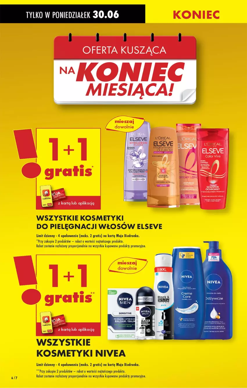Gazetka promocyjna Biedronka - Od Poniedziałku - ważna 30.06 do 05.07.2025 - strona 8 - produkty: Elseve, Gra, Kosmetyki do pielęgnacji, Nivea, Por