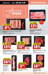 Gazetka promocyjna Biedronka - Od Poniedziałku - Gazetka - ważna od 05.07 do 05.07.2025 - strona 32 - produkty: Kurczak, Mięso mielone, Stek wołowy, Karkówka wieprzowa, Stek, Tera, Tusz, Burger, Kotlet, Boczek, Mięso, Boczek wieprzowy