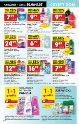 Gazetka promocyjna Biedronka - Od Poniedziałku - Gazetka - ważna od 05.07 do 05.07.2025 - strona 68 - produkty: Płyn do prania, Domestos, Por, Gra, Zawieszka do wc, Bref, Air Wick, Proszek do prania, Perfum, Kret, Odplamiacz, Odświeżacz powietrza, Płyn do wc, Vanish, Flora