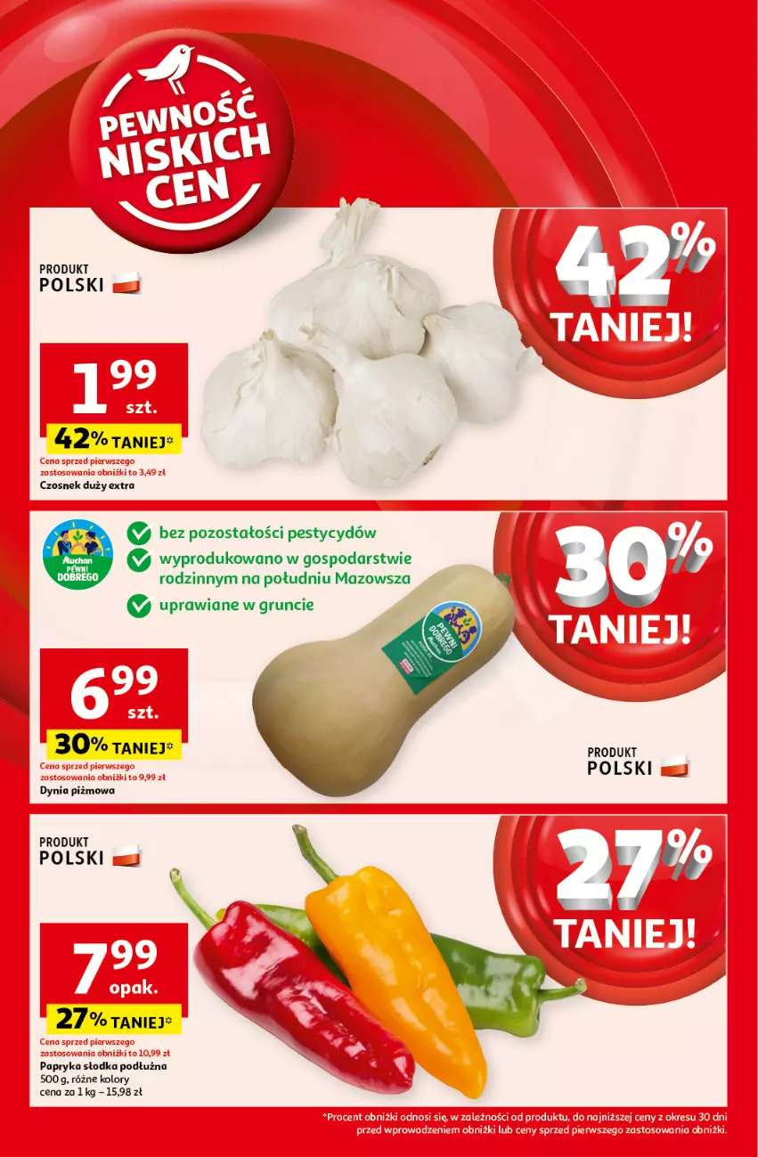 Gazetka promocyjna Auchan - Pewność Niskich Cen Hipermarket - ważna 10.10 do 16.10.2024 - strona 12 - produkty: Czosnek