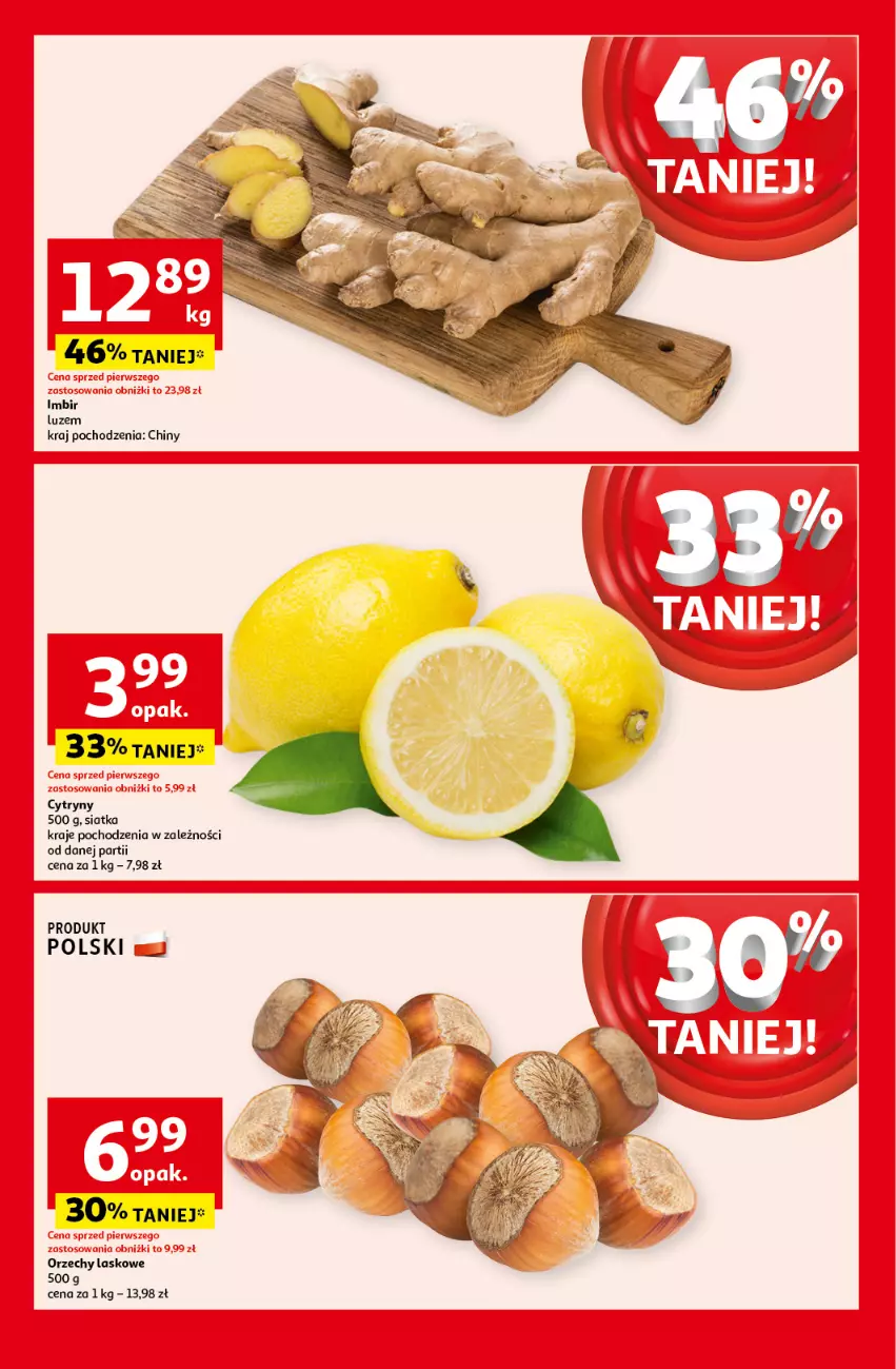 Gazetka promocyjna Auchan - Pewność Niskich Cen Hipermarket - ważna 10.10 do 16.10.2024 - strona 13 - produkty: Cytryny, Imbir, Siatka