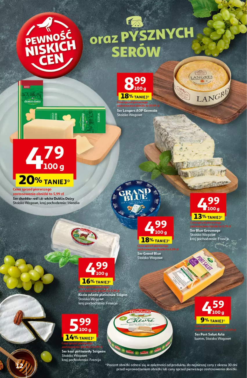 Gazetka promocyjna Auchan - Pewność Niskich Cen Hipermarket - ważna 10.10 do 16.10.2024 - strona 14 - produkty: Cheddar, Por, Ser