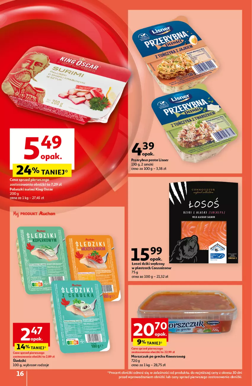 Gazetka promocyjna Auchan - Pewność Niskich Cen Hipermarket - ważna 10.10 do 16.10.2024 - strona 18 - produkty: Lisner