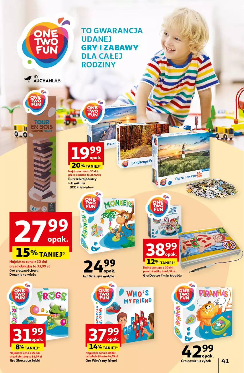 Gazetka promocyjna Auchan - Pewność Niskich Cen Hipermarket - ważna 10.10 do 16.10.2024 - strona 49 - produkty: Fa, Gra, Gry, Obraz, Puzzle