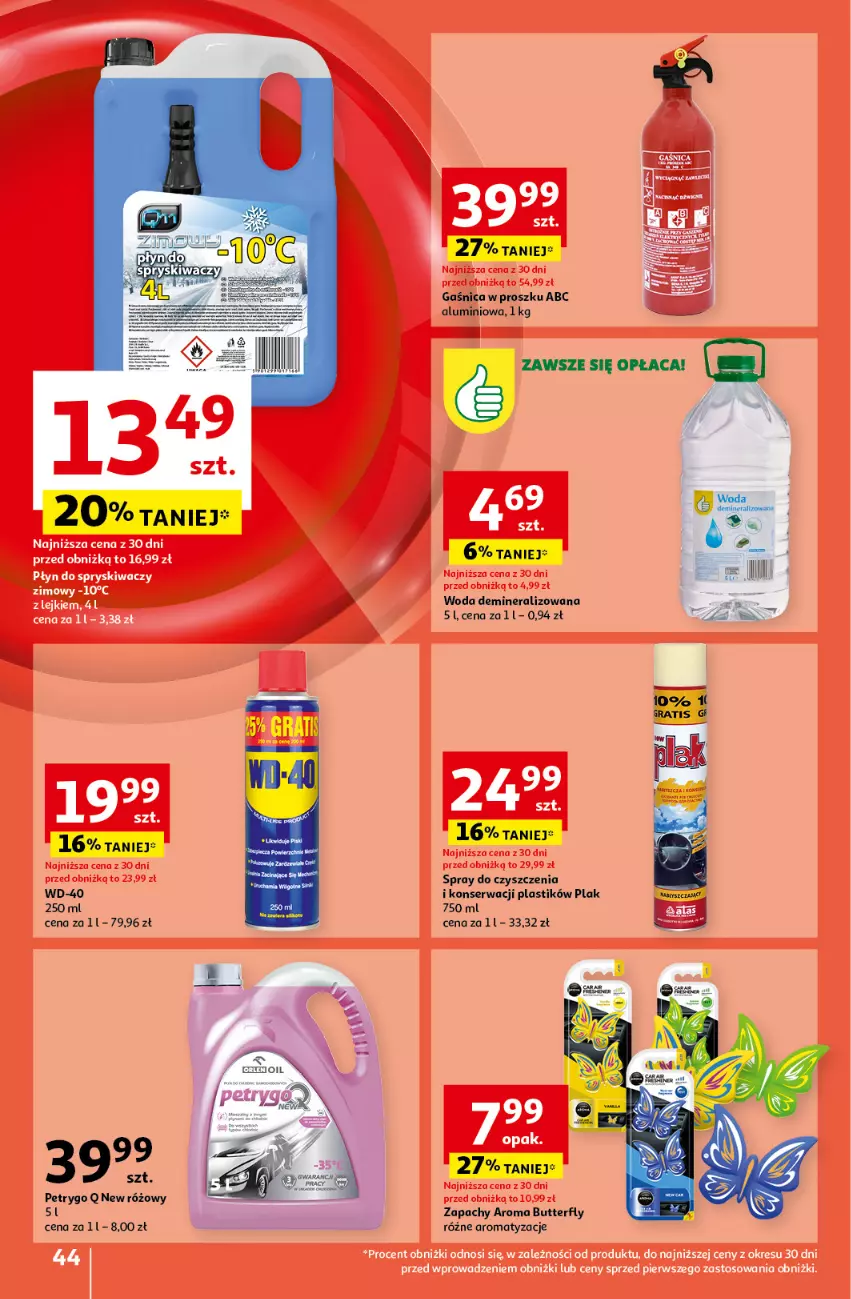 Gazetka promocyjna Auchan - Pewność Niskich Cen Hipermarket - ważna 10.10 do 16.10.2024 - strona 52 - produkty: Gaśnica, Ser, Spray do czyszczenia, WD-40, Woda