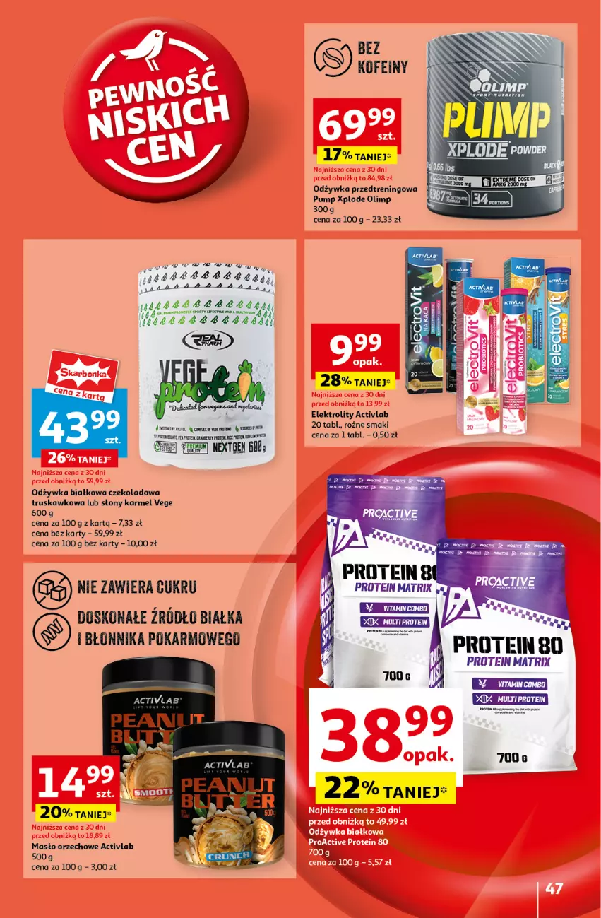 Gazetka promocyjna Auchan - Pewność Niskich Cen Hipermarket - ważna 10.10 do 16.10.2024 - strona 55 - produkty: Masło, Masło orzechowe, Odżywka, Por, Ser, Sport