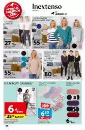 Gazetka promocyjna Auchan - Pewność Niskich Cen Hipermarket - Gazetka - ważna od 16.10 do 16.10.2024 - strona 46 - produkty: Sweter, Top, Gin, Karp, Rajstopy, Legginsy, Spodnie