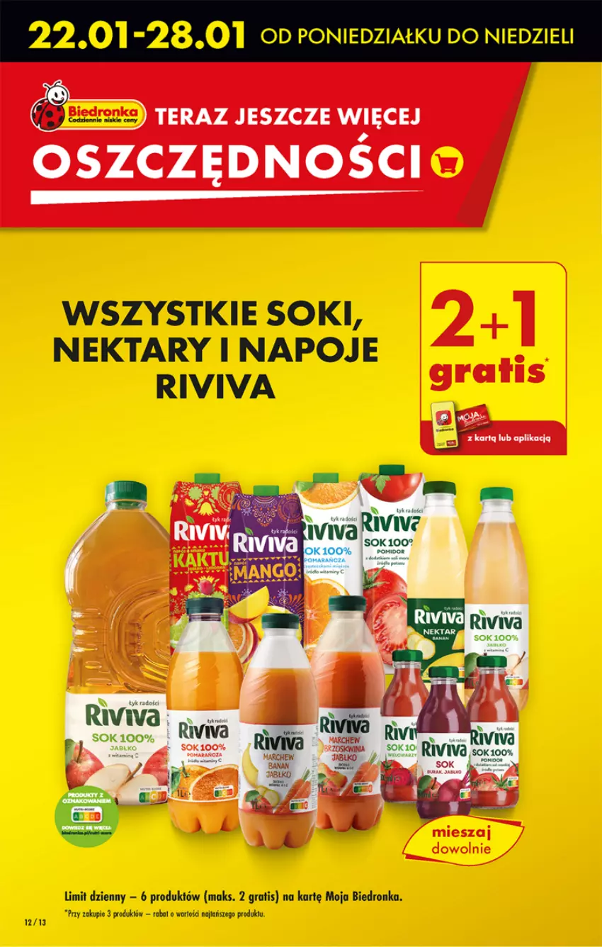 Gazetka promocyjna Biedronka - Od poniedzialku - ważna 22.01 do 27.01.2024 - strona 12 - produkty: Gra, Napoje, Nektar, Ser, Sok