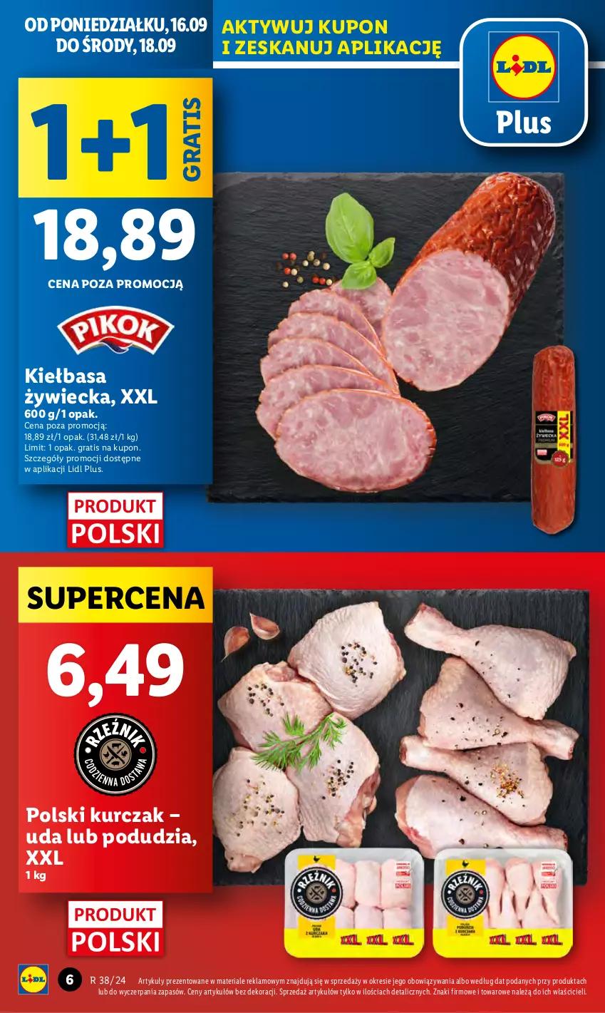 Gazetka promocyjna Lidl - GAZETKA - ważna 16.09 do 18.09.2024 - strona 8 - produkty: Gra, Kiełbasa, Kurczak