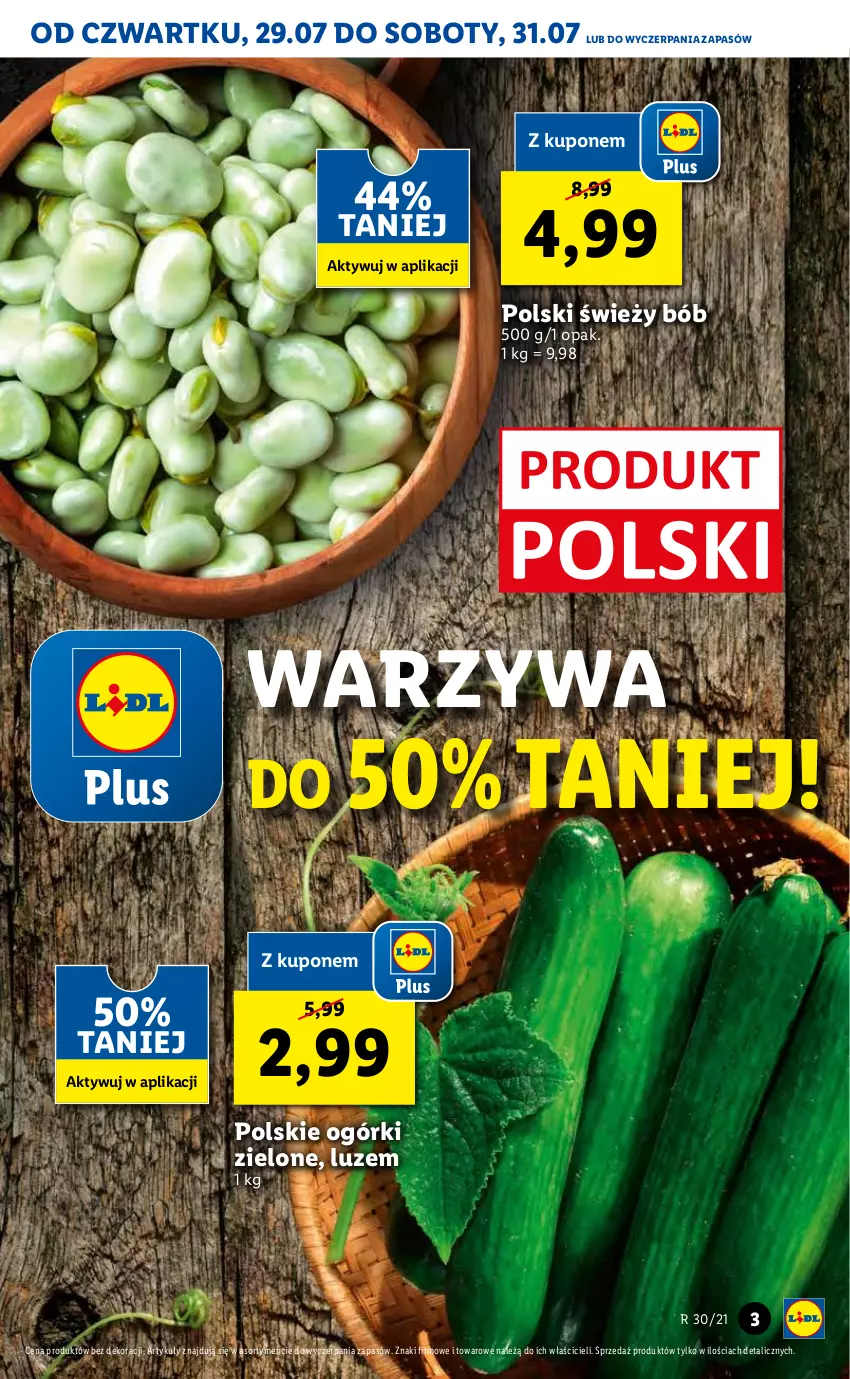 Gazetka promocyjna Lidl - GAZETKA - ważna 29.07 do 31.07.2021 - strona 3 - produkty: Warzywa