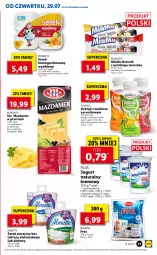 Gazetka promocyjna Lidl - GAZETKA - Gazetka - ważna od 31.07 do 31.07.2021 - strona 21 - produkty: Serek puszysty, Jogurt naturalny, Ser, Por, Gra, Mazdamer, Piątnica, Jogurt, Granat, Mlekovita, Rolmlecz, Serek homogenizowany, Serek, Pilos, Tonik, Feta, Baton, Gres, Mango, Almette, Mleko