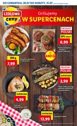 Gazetka promocyjna Lidl - GAZETKA - Gazetka - ważna od 31.07 do 31.07.2021 - strona 24 - produkty: Top, Por, Pstrąg tęczowy, Hamburger, Stek, Burger, Boczek, Pstrąg, Wołowina, Tuńczyk, Grill