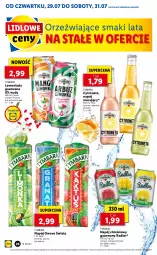 Gazetka promocyjna Lidl - GAZETKA - Gazetka - ważna od 31.07 do 31.07.2021 - strona 28 - produkty: Mus, Gra, Lemoniada, Kaktus, Granat, Radler, Tymbark, Limonka, Owoce, Arbuz, Mango, Napój, Napój musujący