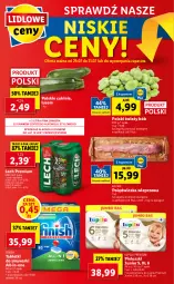 Gazetka promocyjna Lidl - GAZETKA - Gazetka - ważna od 31.07 do 31.07.2021 - strona 56 - produkty: Piwa, Por, Gra, Finish, Polędwiczka wieprzowa, Tablet, Zmywarki, Tabletki do zmywarki, Lech Premium