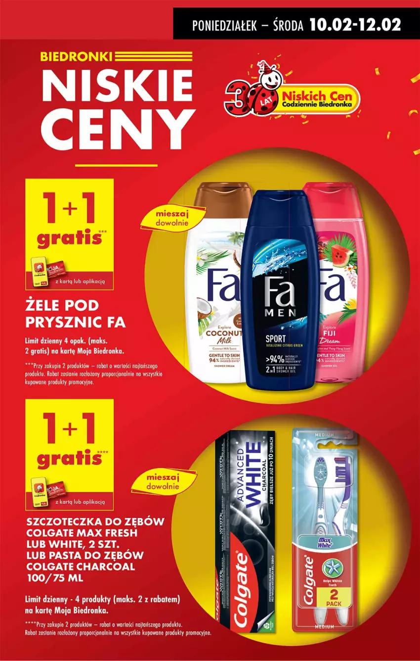 Gazetka promocyjna Biedronka - Od Poniedziałku - ważna 10.02 do 15.02.2025 - strona 19 - produkty: Colgate, Fa, Gra, LG, Pasta do zębów, Por, Robot, Szczoteczka, Szczoteczka do zębów