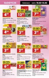Gazetka promocyjna Biedronka - Od Poniedziałku - Gazetka - ważna od 15.02 do 15.02.2025 - strona 49 - produkty: Lubisie, Ciastka, Top, Ser, Herbatniki Petit Beurre, Orzeszki, Papryka, Chipsy, Bonitki, Herbatniki, Czekolada, Ciastka owsiane, Kakao, Kinder