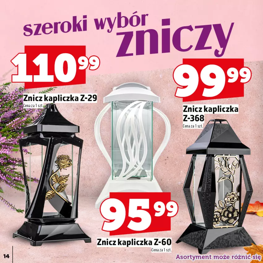 Gazetka promocyjna Topaz - Gazetka - ważna 29.09 do 31.10.2025 - strona 14 - produkty: Znicz