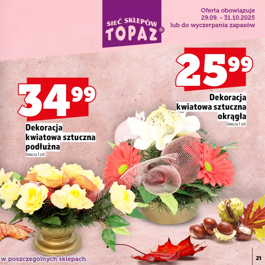 Gazetka promocyjna Topaz - Gazetka - ważna 29.09 do 31.10.2025 - strona 21