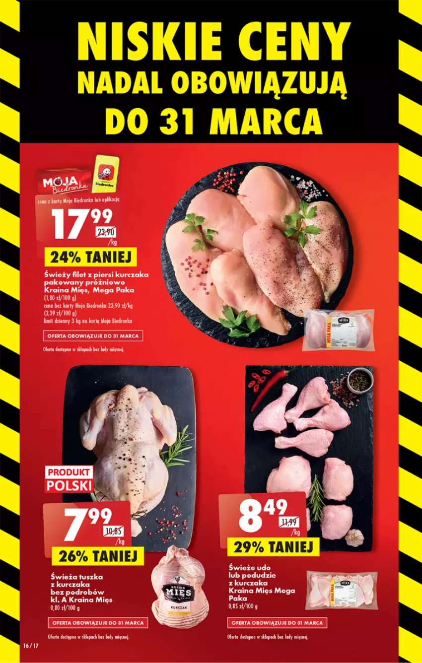 Gazetka promocyjna Biedronka - Gazetka - Biedronka.pl - ważna 06.03 do 11.03.2023 - strona 16 - produkty: Filet z piersi kurczaka, Kurczak, LG, Podudzie z kurczaka