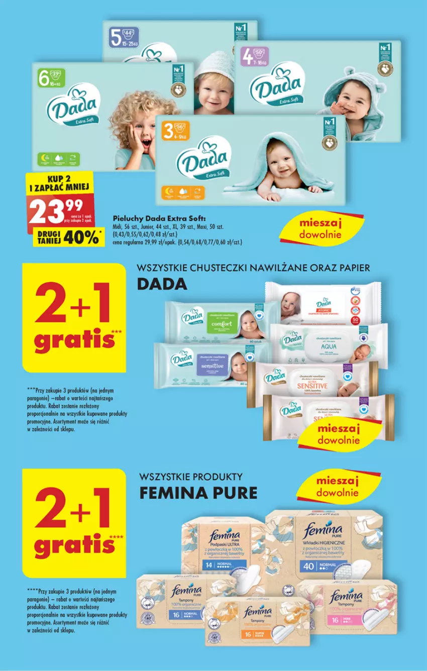 Gazetka promocyjna Biedronka - Gazetka - Biedronka.pl - ważna 06.03 do 11.03.2023 - strona 39 - produkty: Chusteczki, Dada, Fa, Kaki, Nerf, Papier, Pieluchy, Por, Pur