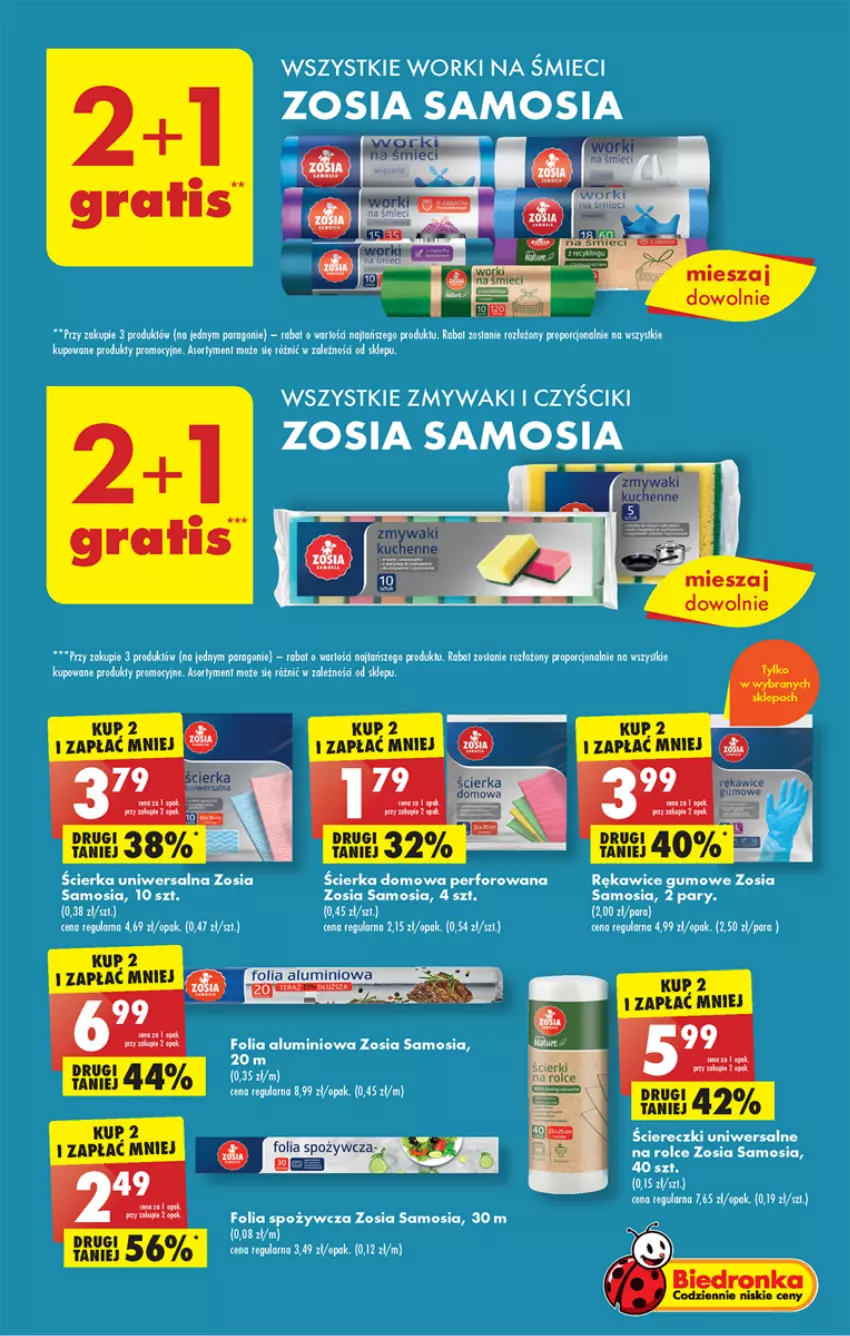 Gazetka promocyjna Biedronka - Gazetka - Biedronka.pl - ważna 06.03 do 11.03.2023 - strona 45 - produkty: Fa, Folia aluminiowa, Por, Rękawice, Worki na śmiec, Worki na śmieci