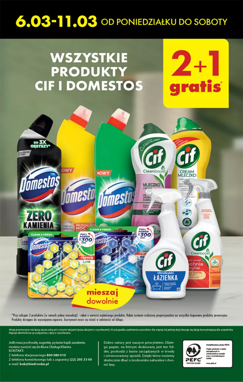 Gazetka promocyjna Biedronka - Gazetka - Biedronka.pl - ważna 06.03 do 11.03.2023 - strona 48 - produkty: Cif, Gra, Mleczko, Napoje, Papier, Por, Rama, Telefon, Tran