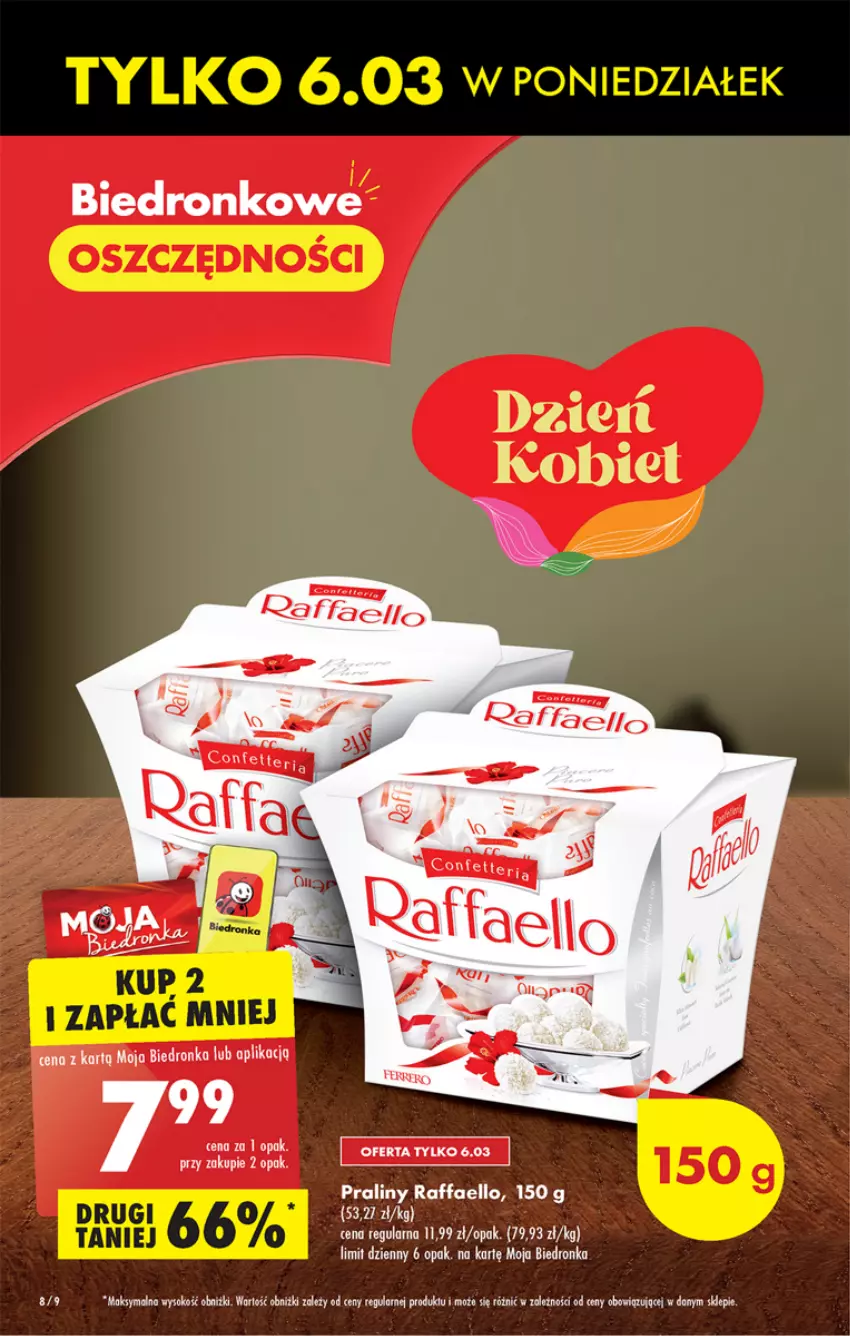 Gazetka promocyjna Biedronka - Gazetka - Biedronka.pl - ważna 06.03 do 11.03.2023 - strona 8 - produkty: Fa, Praliny, Raffaello, Sok