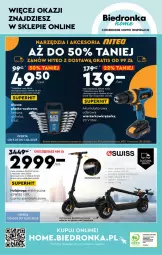 Gazetka promocyjna Biedronka - Gazetka - Biedronka.pl - Gazetka - ważna od 11.03 do 11.03.2023 - strona 49 - produkty: Por, Gra, BIC, Wiertarkowkrętarka, Tarka, , Wkręt, Wkrętarka, Hulajnoga, Opony, Hulajnoga elektryczna, Akumulator