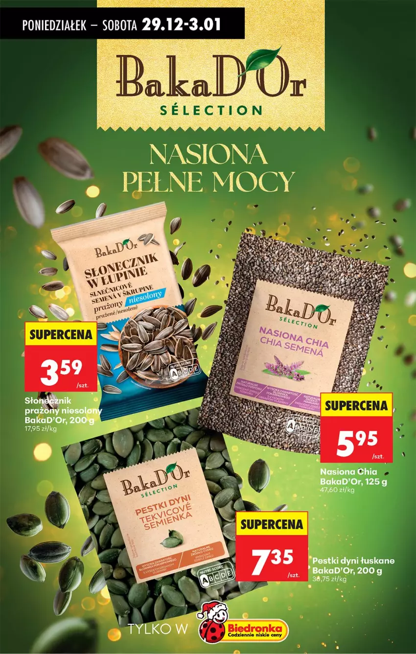 Gazetka promocyjna Biedronka - Od Środy - ważna 31.12.2025 do 01.01.2026 - strona 61 - produkty: Pestki dyni