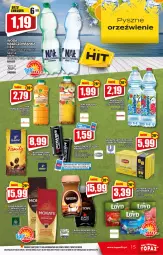 Gazetka promocyjna Topaz - Gazetka - Gazetka - ważna od 04.08 do 04.08.2021 - strona 15 - produkty: Tchibo, Nałęczowianka, Top, Sok, Por, Kawa ziarnista, Kawa, Loyd, Lipton, Herbata, Fa