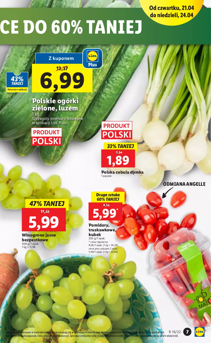 Gazetka promocyjna Lidl - GAZETKA - ważna 21.04 do 24.04.2022 - strona 7 - produkty: Cebula, Kubek, Pomidory, Wino