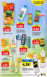 Gazetka promocyjna Lidl - GAZETKA - Gazetka - ważna od 24.04 do 24.04.2022 - strona 33 - produkty: Hoop, Mandarynki, Sok, Mus, Lemoniada, Tiger, Schweppes, Napój gazowany, Tymbark, Arbuz, Woda, Gres, Mango, Napój
