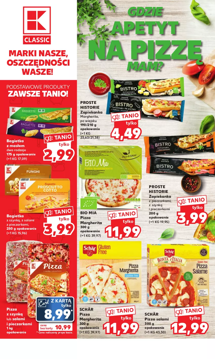 Gazetka promocyjna Kaufland - Mocny Start - ważna 22.05 do 24.05.2023 - strona 14 - produkty: Bagietka, O Bag, Piec, Pieczarka, Pizza, Pizza margherita, Salami, Zapiekanka