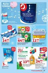 Gazetka promocyjna Auchan - Magia dekoracji Hipermarkety - Gazetka - ważna od 01.12 do 01.12.2021 - strona 27 - produkty: Sól, Gry, Gra, Papier, Tablet, Persil, Papier toaletowy, Silan, Płyn do płukania, Chusteczki, Dzieci, Fairy, Zmywarki, Tabletki do zmywarki, LG, Fa