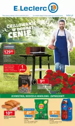 Gazetka promocyjna E Leclerc - Gazetka - ważna od 04.05 do 04.05.2024 - strona 1 - produkty: Sok, Chipsy, Napój gazowany, Grill, Napój, Kiełbasa, Brykiet drzewny