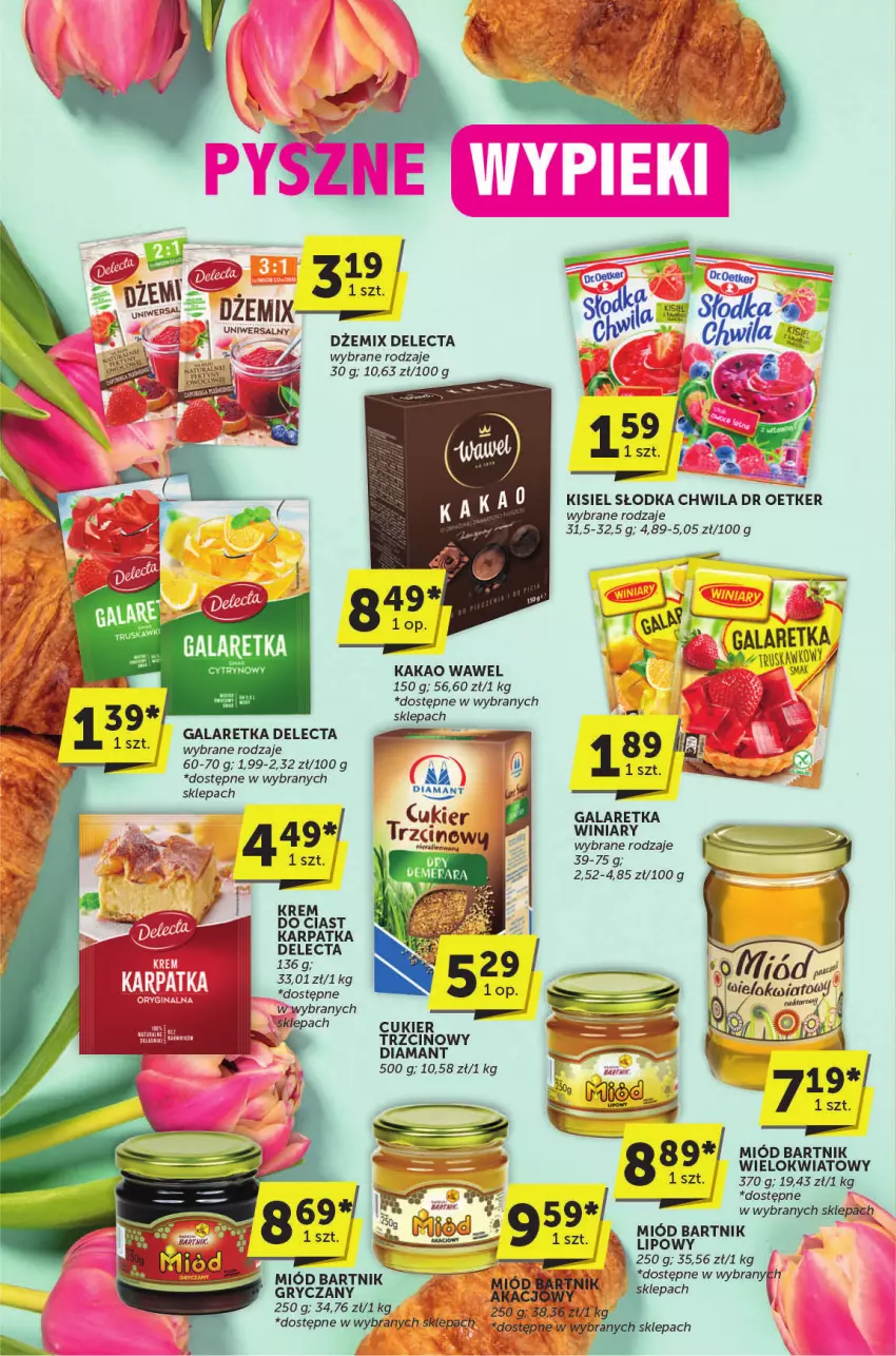 Gazetka promocyjna ABC - ważna 30.04 do 13.05.2025 - strona 18 - produkty: Cukier, Delecta, Diamant, Dżem, Gala, Galaretka, Gry, Kakao, Karp, Kisiel, Miód, Słodka Chwila, Wawel, Winiary