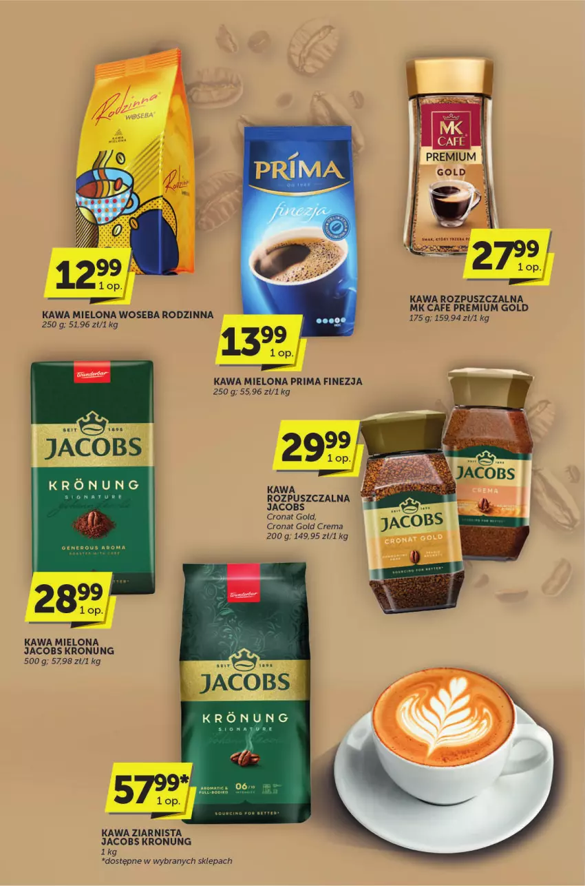 Gazetka promocyjna ABC - ważna 30.04 do 13.05.2025 - strona 20 - produkty: Jacobs, Kawa, Kawa mielona, Kawa rozpuszczalna, Kawa ziarnista, Prima, Woseba